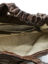 Nancy Gonzalez Chocolate Crocodile Handbag Accessory arcadeshops.com