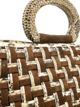 Nancy Gonzalez Woven Snakeskin Tote Accessory arcadeshops.com