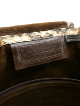 Nancy Gonzalez Woven Snakeskin Tote Accessory arcadeshops.com