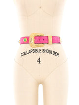 Escada Pink Suede Belt Accessory arcadeshops.com