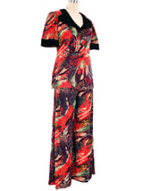 Floral Printed Pant Ensemble Suit arcadeshops.com