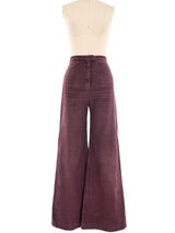 1970's Eggplant Pant Ensemble Suit arcadeshops.com