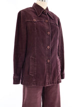 1970's Eggplant Pant Ensemble Suit arcadeshops.com