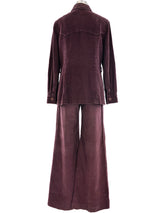 1970's Eggplant Pant Ensemble Suit arcadeshops.com
