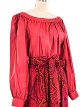 Yves Saint Laurent Paisley Peasant Ensemble Suit arcadeshops.com