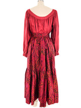 Yves Saint Laurent Paisley Peasant Ensemble Suit arcadeshops.com