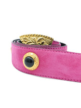 Escada Pink Suede Belt Accessory arcadeshops.com