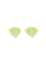 Escada Mint Enamel Earrings Jewelry arcadeshops.com