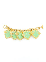 Escada Mint Enamel Charm Bracelet Jewelry arcadeshops.com
