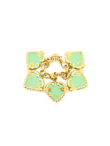 Escada Mint Enamel Charm Bracelet Jewelry arcadeshops.com
