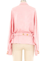 Chanel Coin Motif Jacquard Silk Blouse Top arcadeshops.com