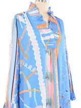 Zandra Rhodes Mixed Print Caftan Dress arcadeshops.com