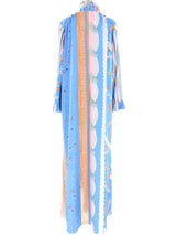 Zandra Rhodes Mixed Print Caftan Dress arcadeshops.com