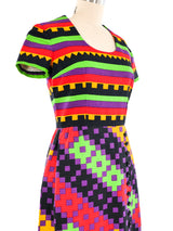 Lanvin Geometric Print Maxi Dress Dress arcadeshops.com