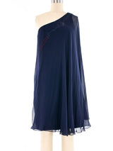 Azzaro Cat Motif Jeweled Mini Dress Dress arcadeshops.com