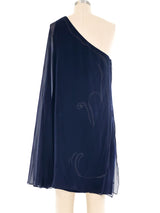 Azzaro Cat Motif Jeweled Mini Dress Dress arcadeshops.com