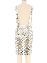 Metallic Silver Paillette Disc Tank Dress Dress arcadeshops.com