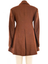 Romeo Gigli Asymmetrical Linen Jacket Jacket arcadeshops.com