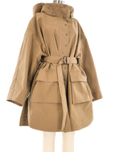 Alaia Khaki Hooded Parka Outerwear arcadeshops.com
