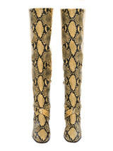 Jimmy Choo Python Printed Leather Boots Accessory arcadeshops.com