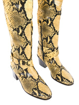 Jimmy Choo Python Printed Leather Boots Accessory arcadeshops.com