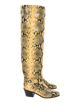 Jimmy Choo Python Printed Leather Boots Accessory arcadeshops.com