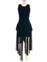 Chanel Chiffon Fringed Tank Dress Dress arcadeshops.com
