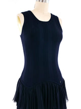 Chanel Chiffon Fringed Tank Dress Dress arcadeshops.com