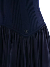 Chanel Chiffon Fringed Tank Dress Dress arcadeshops.com