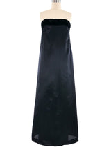 Chanel Strapless Satin Gown Dress arcadeshops.com