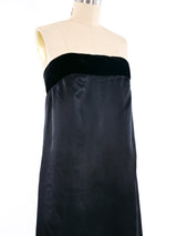 Chanel Strapless Satin Gown Dress arcadeshops.com