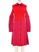 Rudi Gernreich Geometric Printed Knit Dress Dress arcadeshops.com