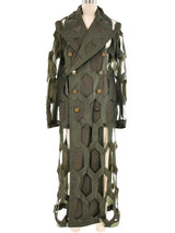 Comme des Garcons Cutout Trench Coat Jacket arcadeshops.com