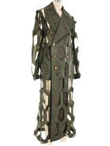 Comme des Garcons Cutout Trench Coat Jacket arcadeshops.com
