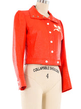 Courreges Orange Vinyl Jacket Jacket arcadeshops.com