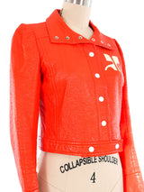Courreges Orange Vinyl Jacket Jacket arcadeshops.com