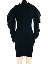 Herve Leger Ruffle Sleeve Mini Dress Dress arcadeshops.com