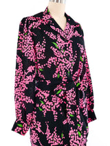 Yves Saint Laurent Floral Printed Pant Ensemble Suit arcadeshops.com
