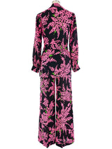Yves Saint Laurent Floral Printed Pant Ensemble Suit arcadeshops.com