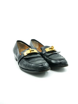 Hermes Turn Lock Penny Loafers, 40 Accessory arcadeshops.com