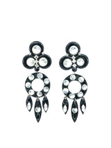 Rhinestone Accented Chandelier Earrings Accessory arcadeshops.com