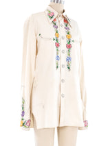 Nudie's Embroidered Rhinestone Snap Front Shirt Top arcadeshops.com