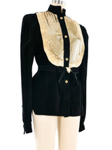 Chainmail Accented Suede Jacket Jacket arcadeshops.com