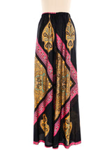 Bandana Printed Jersey Palazzo Pants Bottom arcadeshops.com
