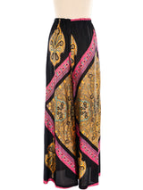 Bandana Printed Jersey Palazzo Pants Bottom arcadeshops.com