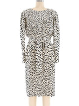 Yves Saint Laurent Star Printed Ruffle Dress Dress arcadeshops.com