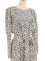 Yves Saint Laurent Star Printed Ruffle Dress Dress arcadeshops.com