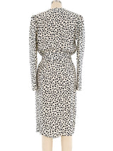 Yves Saint Laurent Star Printed Ruffle Dress Dress arcadeshops.com