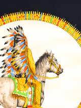 Versace Native American Printed Silk Scarf Accessory arcadeshops.com