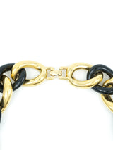 Givenchy Black and Goldtone Chain Necklace Accessory arcadeshops.com